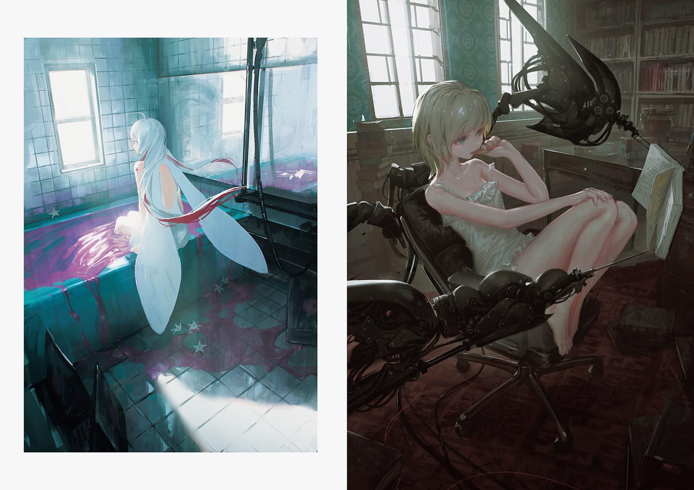 【Ready Stock】【Japanese Painting Album】【れおえん】 Gray flower hyka