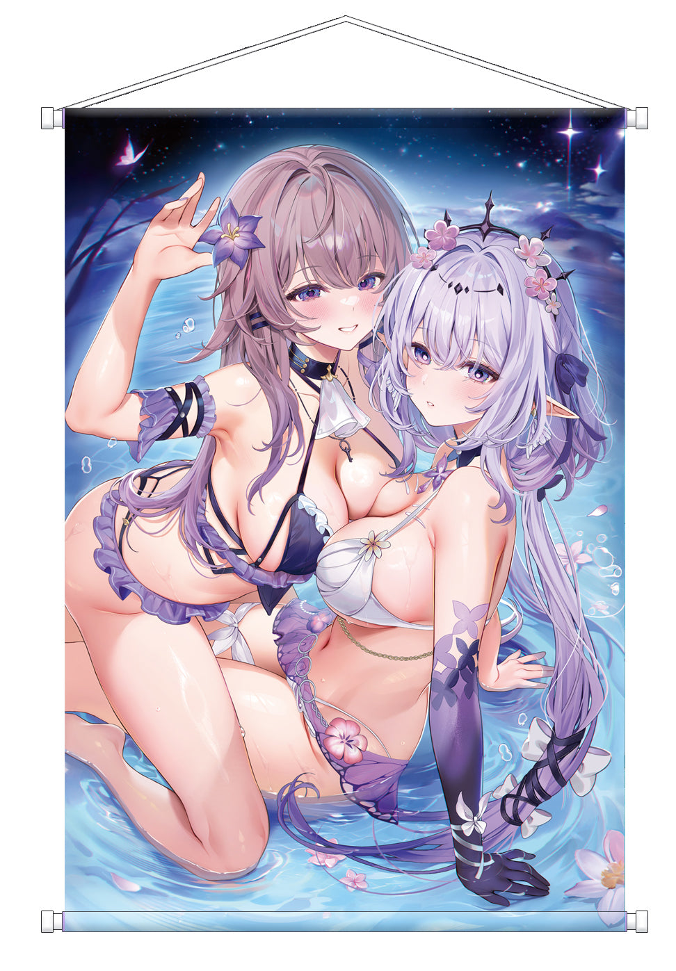 【預購】風味馬吉Machi - FF45 大黑塔&瑕蝶 流螢 |昇華転写 掛軸《崩壞:星穹鐵道》