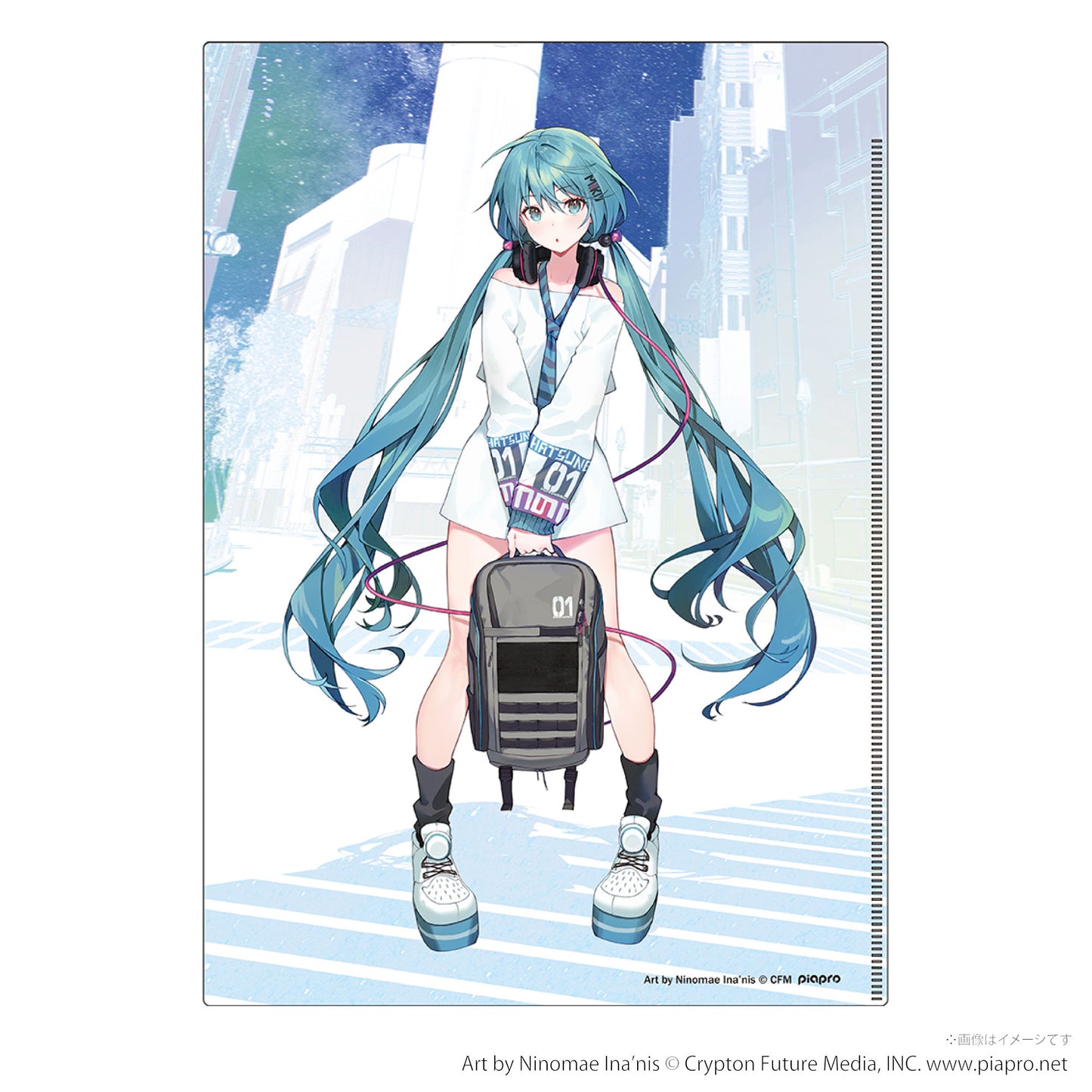 Hatsune Miku A4 Clear File Art by Ina'nis