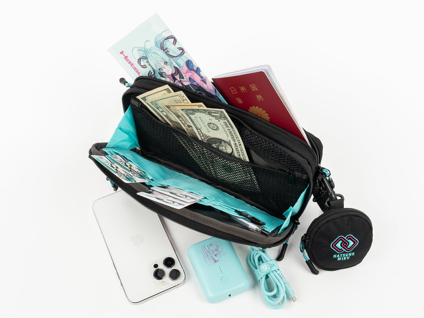 【預購】初音ミク Wallet Shoulder bag MIKU-SLD-W