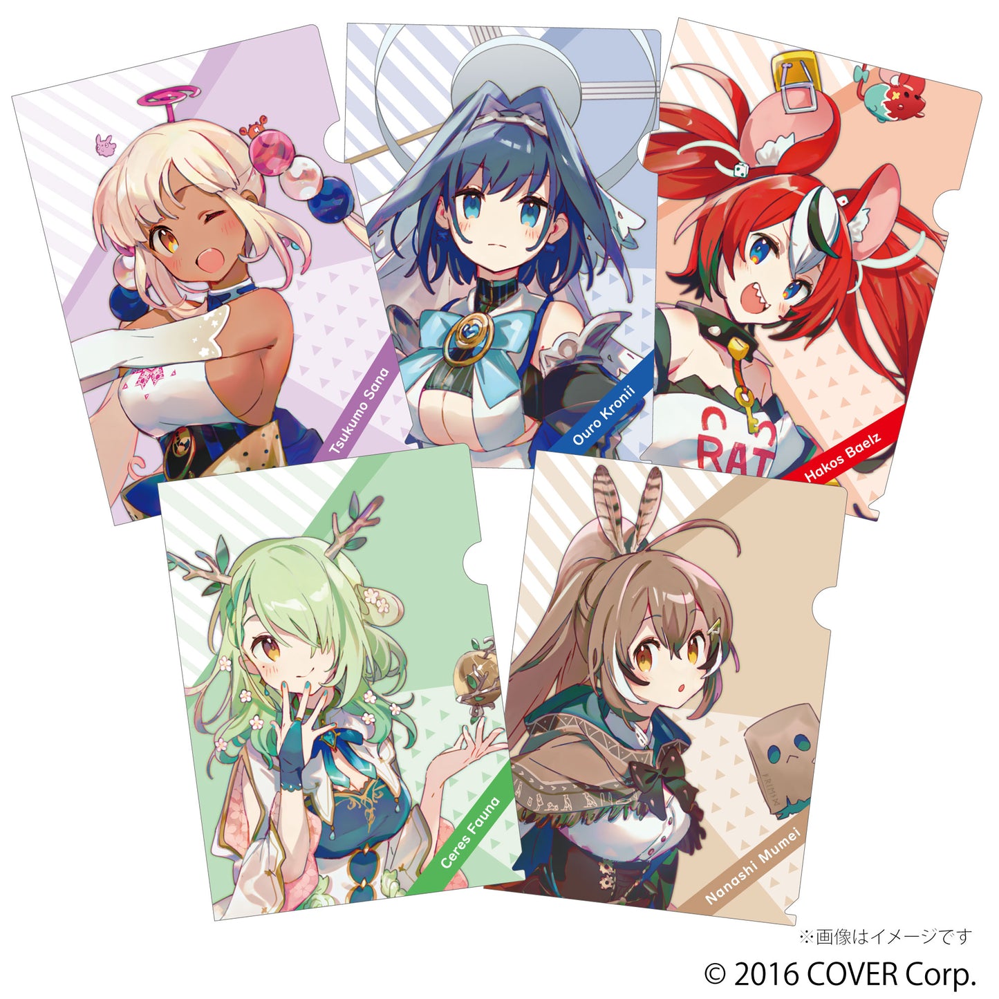 Hololive×TSUKUMO Hololive English -Council- Clear File 5 pieces Set