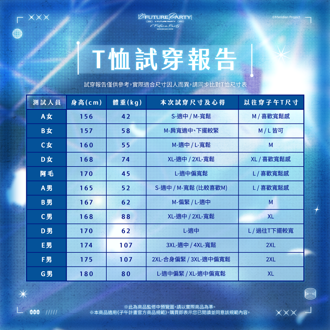 【預購】 《子午計畫》2026 V FUTURE PARTY 紀念商品(預計2027年4月底陸續出貨)