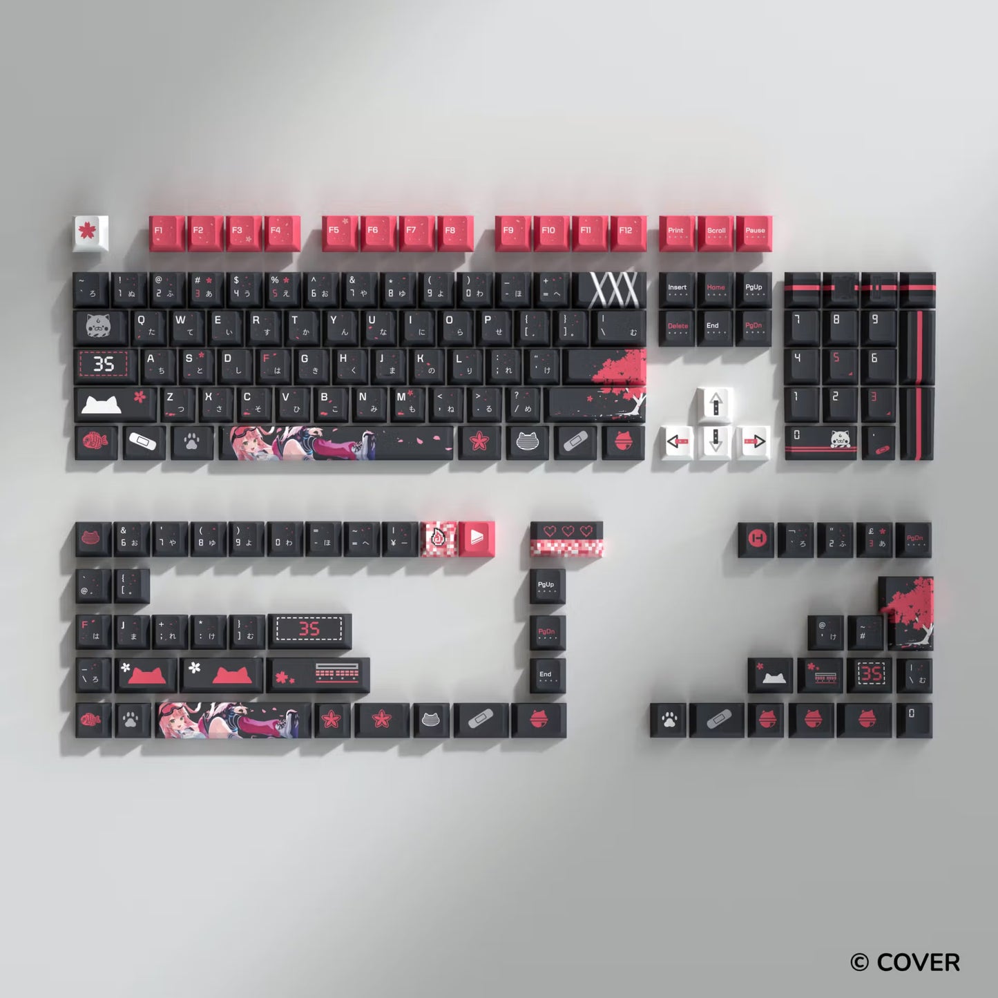 【預購】 《HYTE》 Sakura Miko Y70 / Keycap Set and Desk Pad Bundle