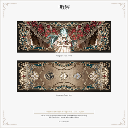 Sacred Heart Girl Holographic Ticket Type A