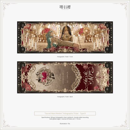 Sacred Heart Girl Holographic Ticket Type B